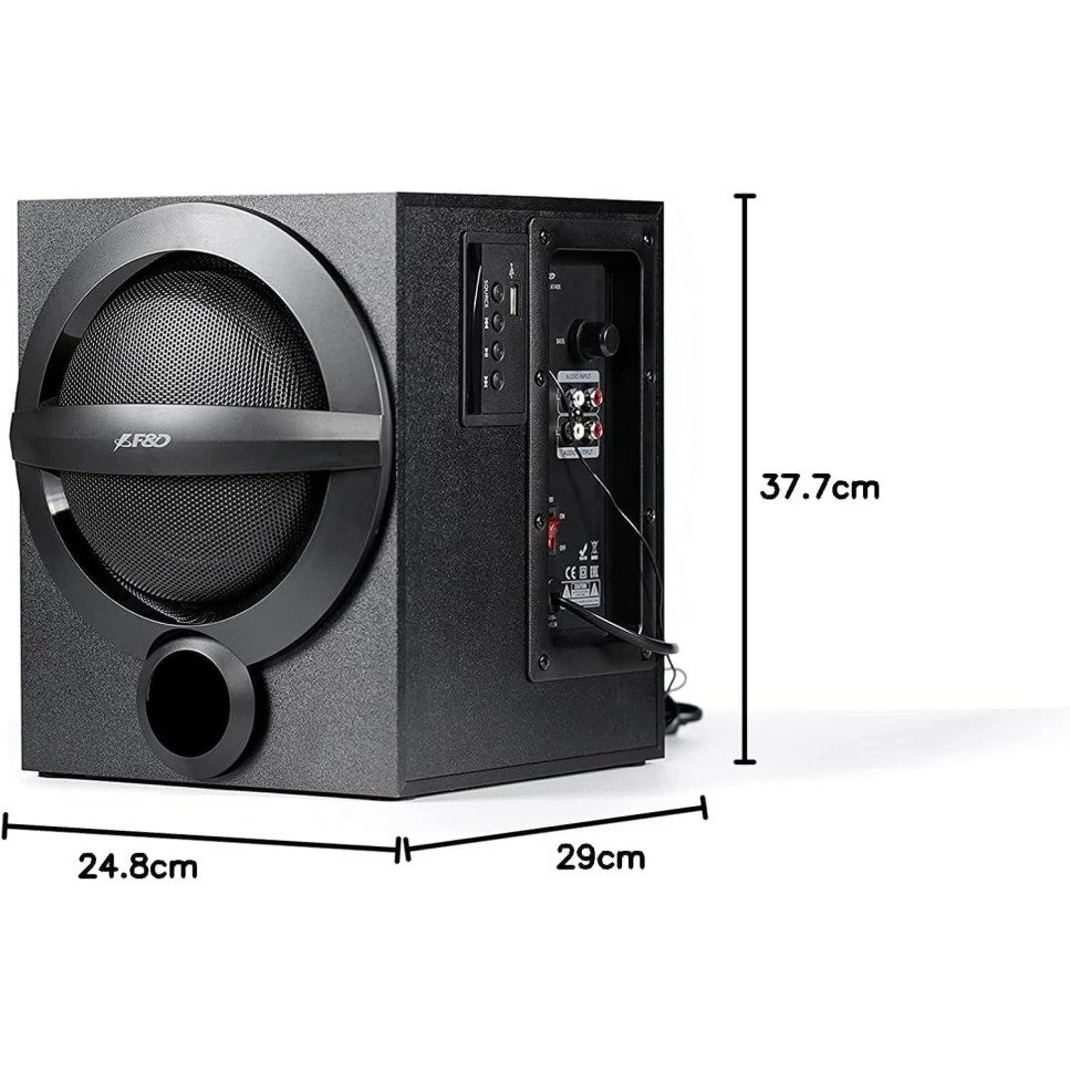 F&D A140X 2.1 Channel Multimedia Speaker (Black) | Wireless Bluetooth Speakers | Subwoofer Satellite Speakers/USB/FM | Home Theatre | Powerful Bass | Speaker for Laptop, Pc & Mobile F&D A140X 2.1 Channel Multimedia Speaker (Black) | Wireless Bluetooth Speakers | Subwoofer Satellite Speakers/USB/FM | Home Theatre | Powerful Bass | Speaker for Laptop, Pc & Mobile