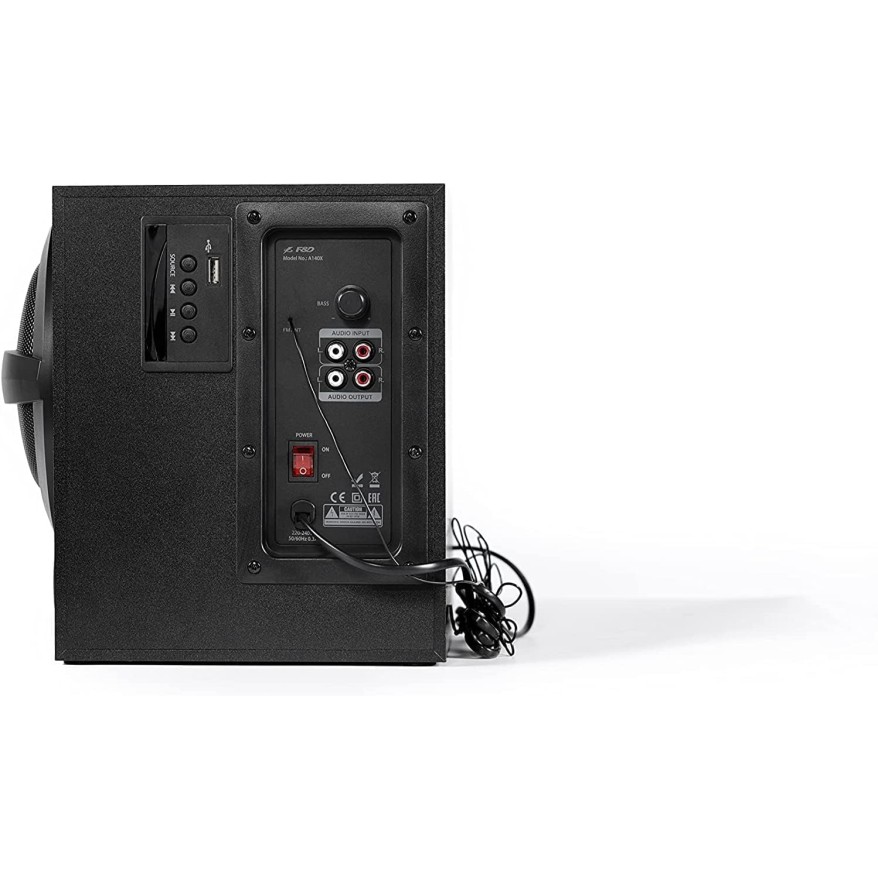 F&D A140X 2.1 Channel Multimedia Speaker (Black) | Wireless Bluetooth Speakers | Subwoofer Satellite Speakers/USB/FM | Home Theatre | Powerful Bass | Speaker for Laptop, Pc & Mobile F&D A140X 2.1 Channel Multimedia Speaker (Black) | Wireless Bluetooth Speakers | Subwoofer Satellite Speakers/USB/FM | Home Theatre | Powerful Bass | Speaker for Laptop, Pc & Mobile