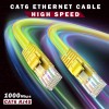 FEDUS Cat6 Ethernet Cable, 30 Meter High Speed 550MHZ/10 Gigabit Speed UTP LAN Cable, Network Cable Internet Cable RJ45 Cable LAN Wire Router Yellow
