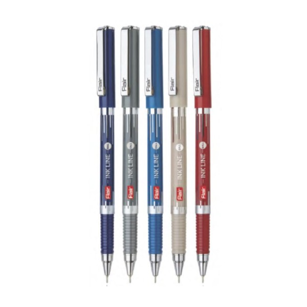FLAIR Ink Line Ball Pen Jar Pack | Stainless Steel Tip | Our Longest Writing Pens | Ensures Smoothness & Durability | Blue Ink, Set Of 25 Pens FLAIR Ink Line Ball Pen Jar Pack | Stainless Steel Tip | Our Longest Writing Pens | Ensures Smoothness & Durability | Blue Ink, Set Of 25 Pens