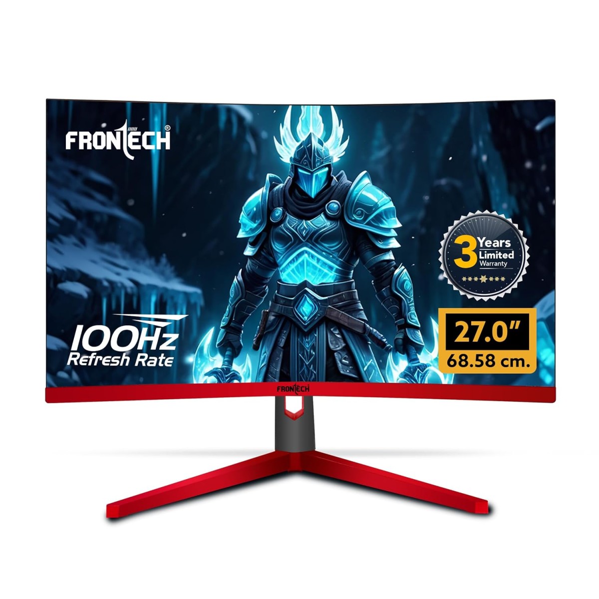 FRONTECH 20 Inch HD LED Monitor | Refresh Rate 60 Hz, 1600 X 900 Pixels | Wall Mountable Slim & Stylish Design with 16.7M Colors| HDMI & VGA Ports | Dual Input (MON-0074, Black)