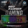 FRONTECH Wired Gaming Combo Keyboard and Optical Mouse with RGB Backlight Effects| 104 Membrane Keys | USB Plug & Play | Ergonomic & Comfortable Design (KB-0040, Black)