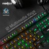 FRONTECH Wired Gaming Combo Keyboard and Optical Mouse with RGB Backlight Effects| 104 Membrane Keys | USB Plug & Play | Ergonomic & Comfortable Design (KB-0040, Black)