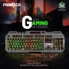 FRONTECH Wired Gaming Keyboard with 104 Keys | Rainbow Backlight Effect | Membrane Keys with 1.5M Braided Cable | USB Plug & Play | Ergonomic Design (KB-0049, Grey & Black) FRONTECH Wired Gaming Keyboard with 104 Keys | Rainbow Backlight Effect | Membrane Keys with 1.5M Braided Cable | USB Plug & Play | Ergonomic Design (KB-0049, Grey & Black)