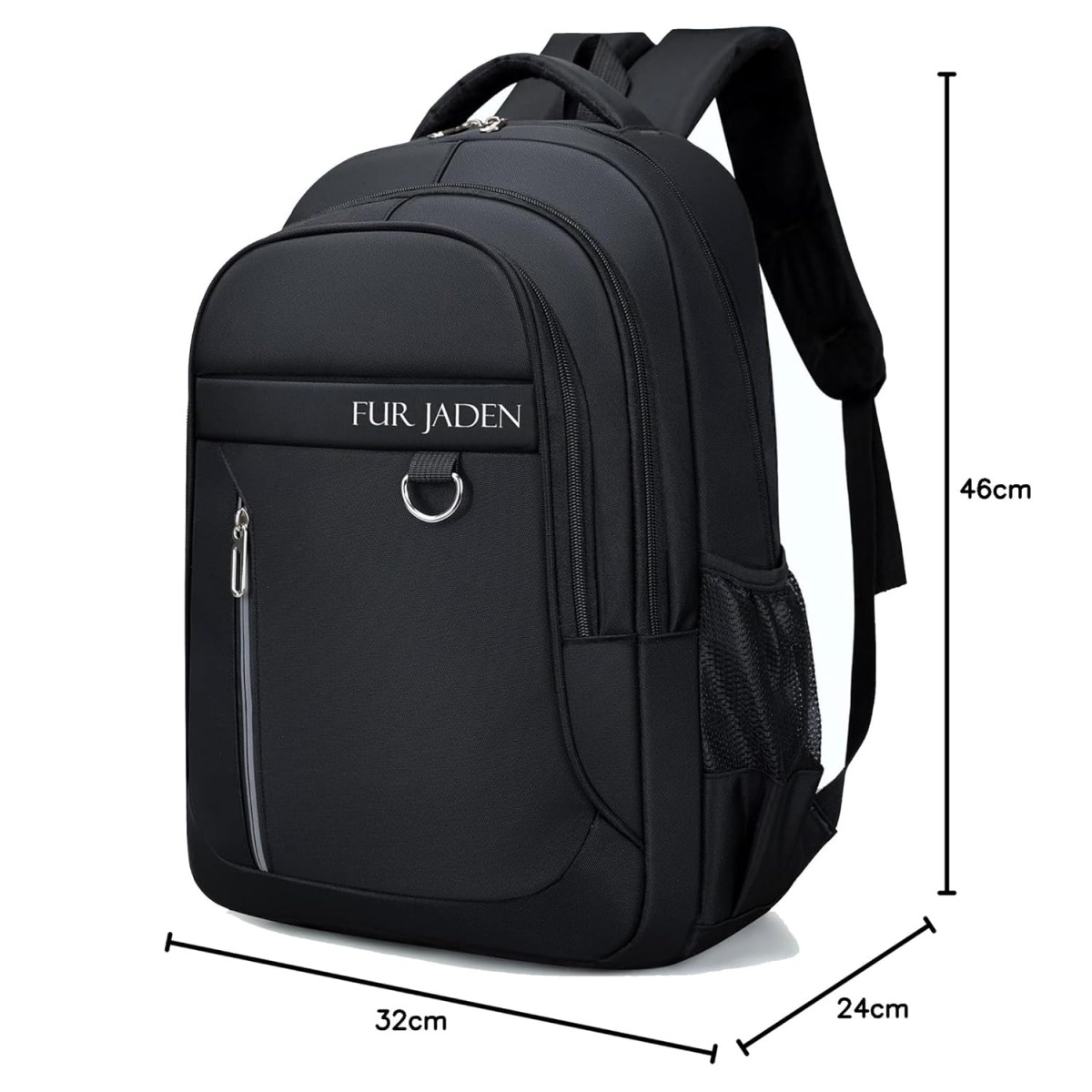 FUR JADEN 35L Travel Professional Backpack with 15.6 Inch Laptop Compartment I 3 Large Compartments I Organizer Pockets I For Men Women Boys Girls I School and College Bagpack