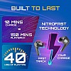 Fastrack Fpods(New Launch) FX100 Bluetooth TWS In-Ear Earbuds with 40 Hrs Playtime|BT V5.3|13mm Extra Deep Bass Drivers|Quad Mic ENC for Clear Calls|Ultra Low 50ms Latency Gaming Mode|NitroFast Charge