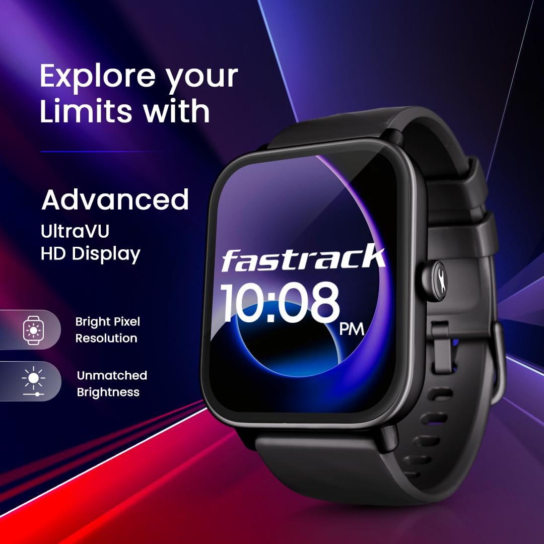 Fastrack Limitless Glide X 1.83" Smartwatch for Men & Women Black Fastrack Limitless Glide X 1.83" Smartwatch for Men & Women Black