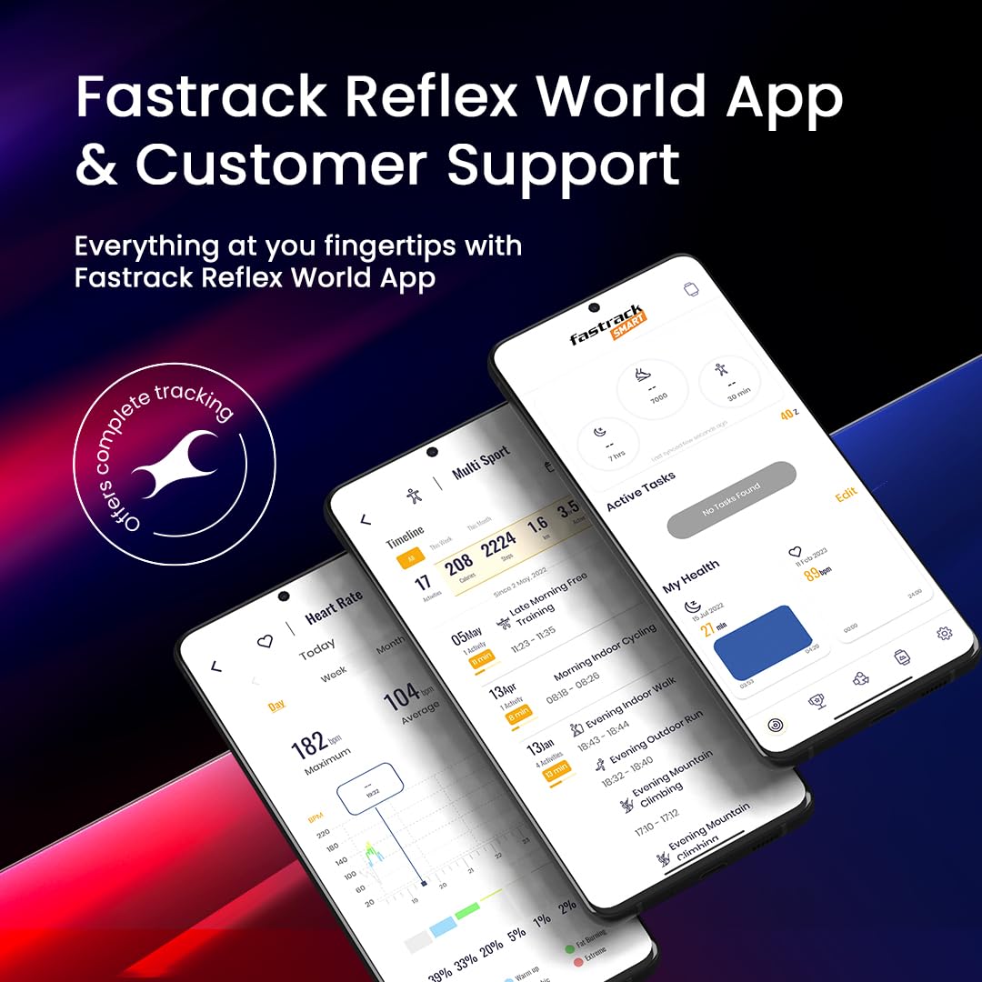 Fastrack Limitless Glide X 1.83" Smartwatch for Men & Women Black Fastrack Limitless Glide X 1.83" Smartwatch for Men & Women Black