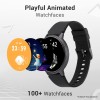 Fastrack Reflex Play|1.3” AMOLED Display Smart Watch with AOD|Premium Metallic Body|Animated Watchfaces|in-Built Games|BP & Sleep Monitor|24x7 HRM|SpO2|Multiple Sports Modes|Upto 7 Day Battery|IP68