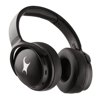 Fastrack Reflex Tunes FO1BKB01 Wireless Bluetooth Over The Ear Headphone with Mic (Black)