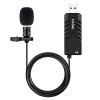 Fifine K053 USB Lavalier Cardioid Condenser Microphone with Clip-on and Sound Card for PC and MAC