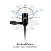 Fifine K053 USB Lavalier Cardioid Condenser Microphone with Clip-on and Sound Card for PC and MAC