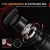 Fifine K669D XLR Dynamic Microphone, Vocal Podcast Microphone with Cardioid Pattern, Studio Metal Mic for Streaming Voice-Over Dubbing Video Recording, Black Fifine K669D XLR Dynamic Microphone, Vocal Podcast Microphone with Cardioid Pattern, Studio Metal Mic for Streaming Voice-Over Dubbing Video Recording, Black