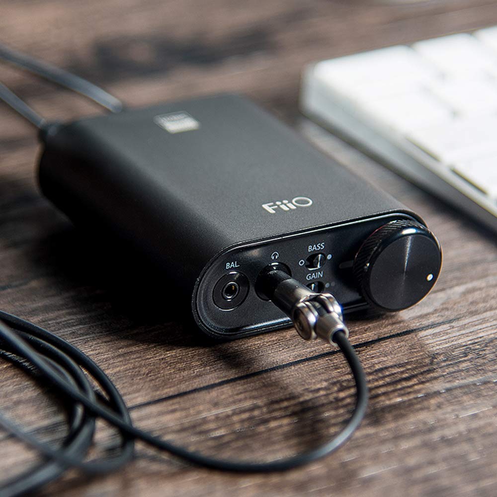 FiiO K3 DSD USB DAC and AMP 3.5mm Single Ended/2.5mm Balanced/Coaxial and Optical Digital Outputs (Black)-