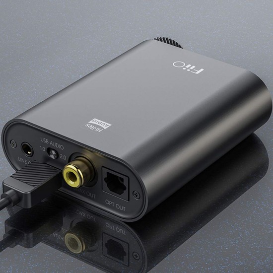 FiiO K3 DSD USB DAC and AMP 3.5mm Single Ended/2.5mm Balanced/Coaxial and Optical Digital Outputs (Black)
