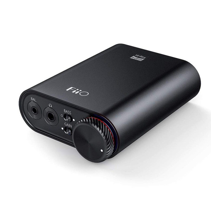 FiiO K3 DSD USB DAC and AMP 3.5mm Single Ended/2.5mm Balanced/Coaxial and Optical Digital Outputs (Black)-