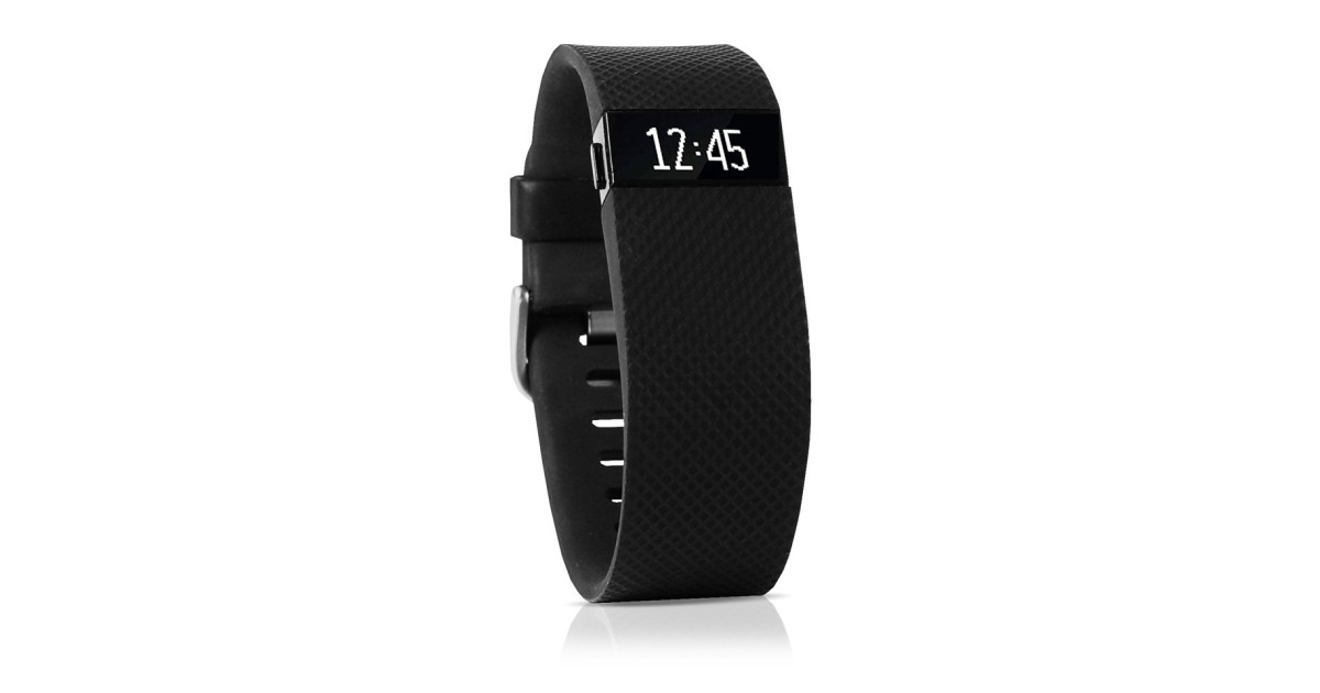 Fitbit Charge HR Heart Rate and Activity Wristband, Large (Black)