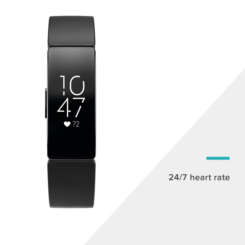 Fitbit Inspire HR Health and Fitness Tracker with Heart Rate (Black) Fitbit Inspire HR Health and Fitness Tracker with Heart Rate (Black)