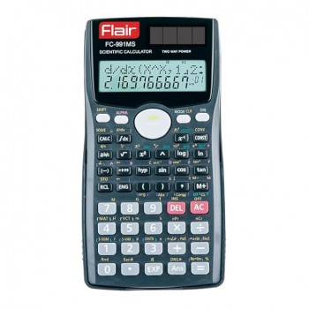 Flair FC-991 MS Scientific Calculator | 401 Functions with 40 Scientific Calculations | Two Line Display | Matrix & Vector Calculations | Two Way Power | 10 + 2 Digits Calculator | Black, Pack of 1