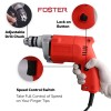 Foster FPD-010A 10 millimeters Chuck Size 400-Watt Pistol Grip Drill Machine for Home,red