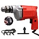 Foster FPD-010A 10 millimeters Chuck Size 400-Watt Pistol Grip Drill Machine for Home,red