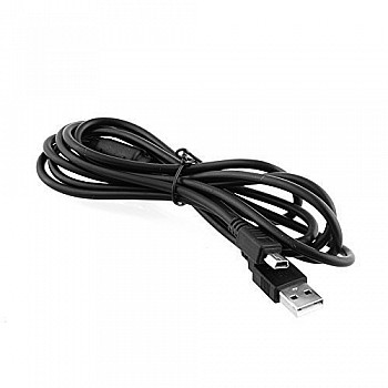 Foxmicro FMPS3CAB01 PS3, PSP Mini USB Cable Charging Cable Data Transfer Cable for PS3 (Black)