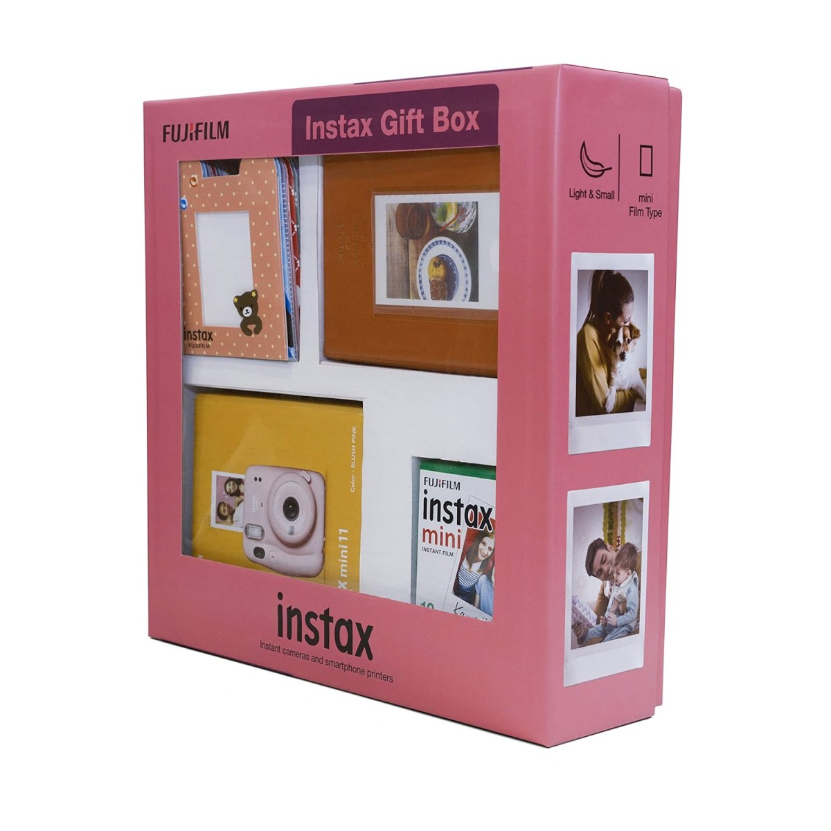 Fujifilm Instax Mini 11 Instant Camera (Charcoal Grey) Gift Box with 10 Shots