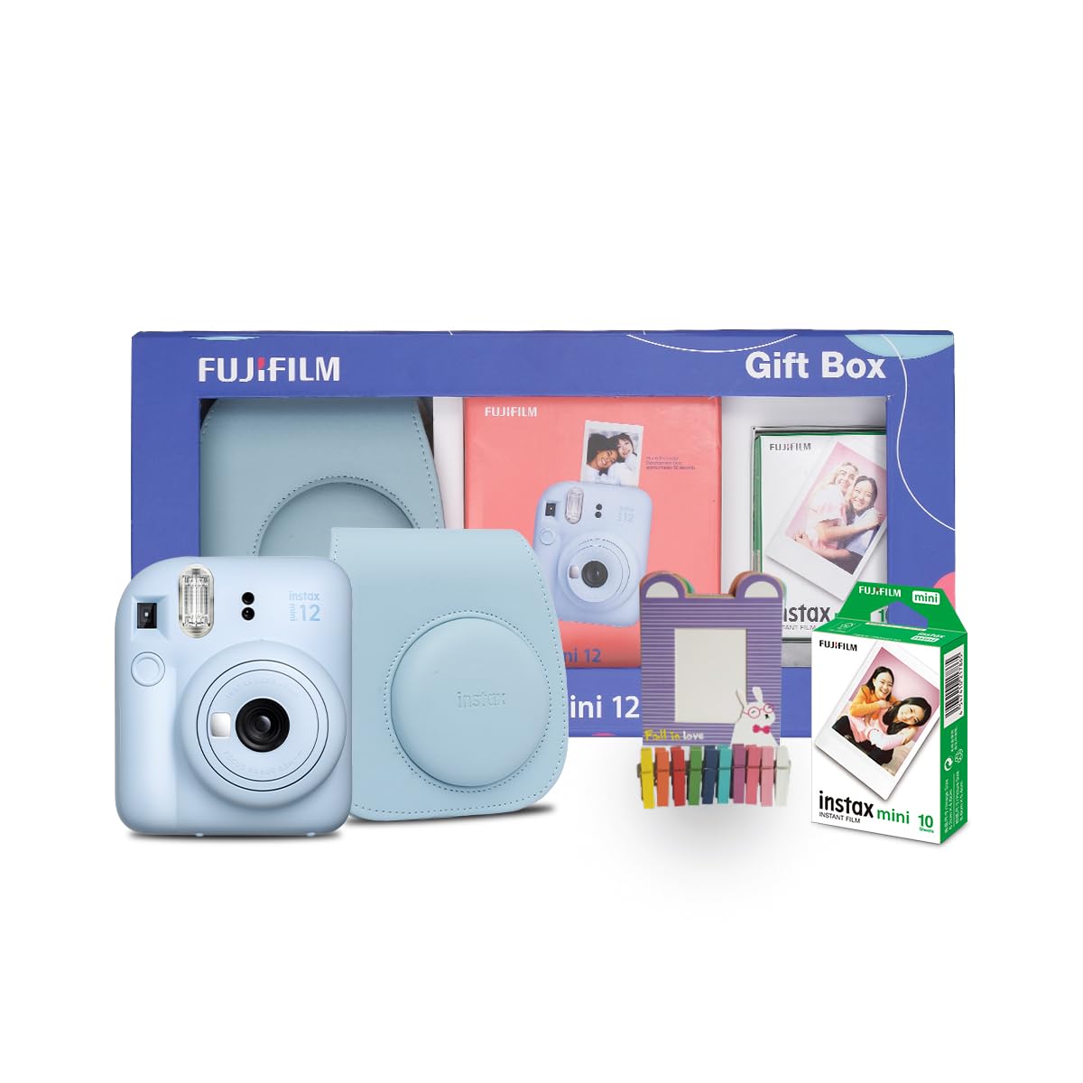 Fujifilm Instax Mini 12 Gift Box with 10 Shots- Blue Fujifilm Instax Mini 12 Gift Box with 10 Shots- Blue