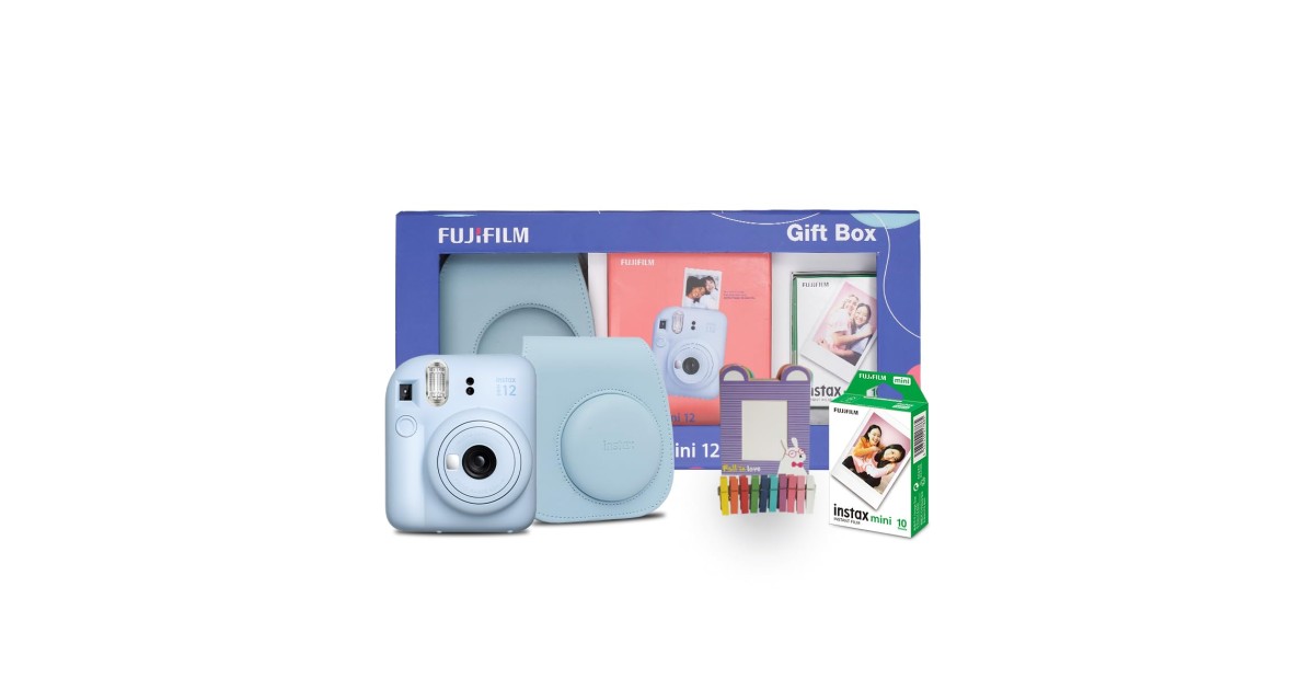 Fujifilm Instax Mini 12 Gift Box with 10 Shots- Blue