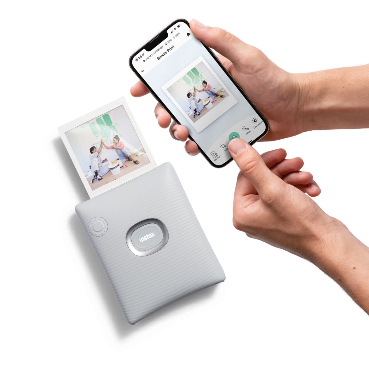 Fujifilm Instax Square Link Smartphone Instant Photo Printer - White Fujifilm Instax Square Link Smartphone Instant Photo Printer - White