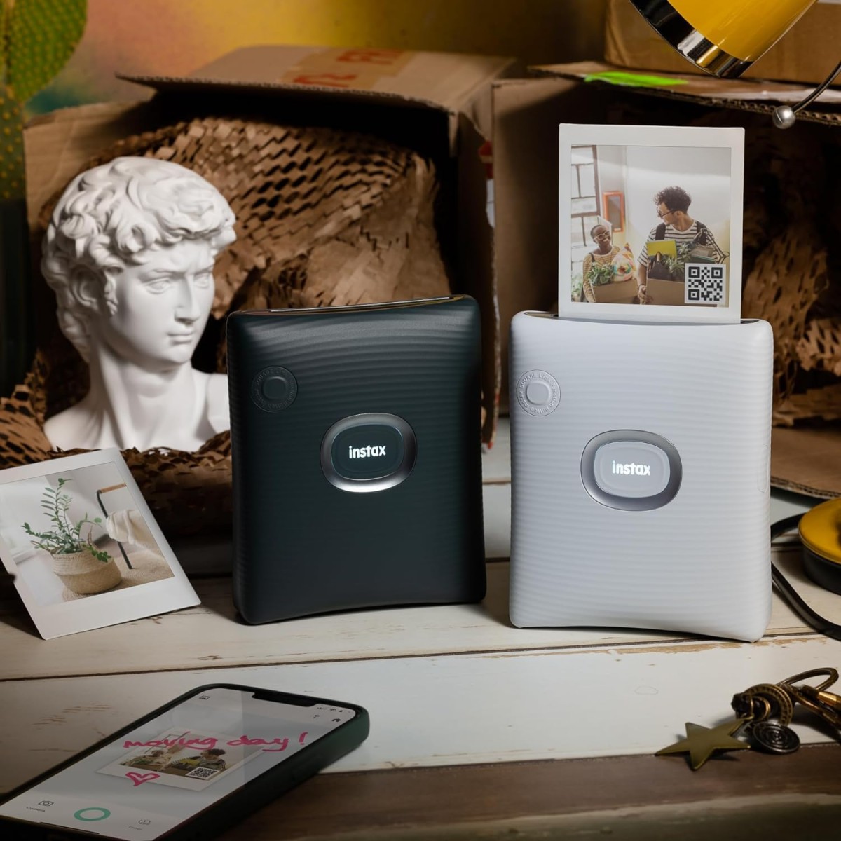 Fujifilm Instax Square Link Smartphone Instant Photo Printer - White Fujifilm Instax Square Link Smartphone Instant Photo Printer - White