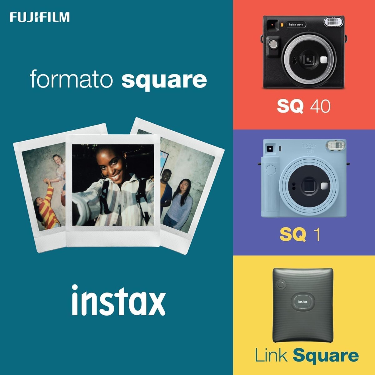 Fujifilm Instax Square Link Smartphone Instant Photo Printer - White Fujifilm Instax Square Link Smartphone Instant Photo Printer - White