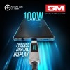 G+ PD 100W Data CC Cable,Type-C to Type-C Fast Charging Cord | LED Digital Display of Power Output and Tough Fiber Braided Cord