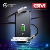 G+ PD 100W Data CC Cable,Type-C to Type-C Fast Charging Cord | LED Digital Display of Power Output and Tough Fiber Braided Cord