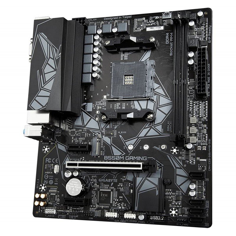 GIGABYTE B550M Ds3H Ultra Durable Micro ATX Motherboard with Pure Digital Vrm Solution, Pcie 4.0 X16 Slot, RGB Fusion 2.0, Q-Flash Plus, Ddr4 Sdram GIGABYTE B550M Ds3H Ultra Durable Micro ATX Motherboard with Pure Digital Vrm Solution, Pcie 4.0 X16 Slot, RGB Fusion 2.0, Q-Flash Plus, Ddr4 Sdram