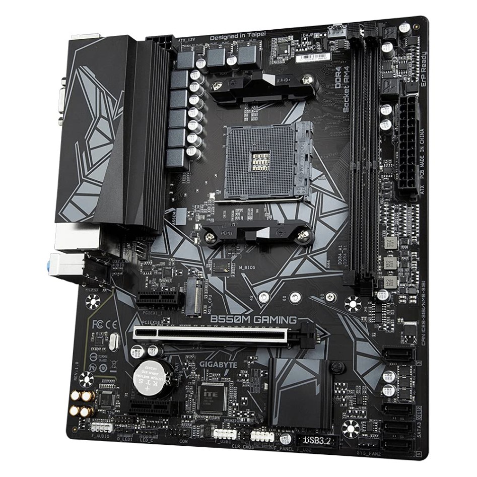 GIGABYTE B550M Ds3H Ultra Durable Micro ATX Motherboard with Pure Digital Vrm Solution, Pcie 4.0 X16 Slot, RGB Fusion 2.0, Q-Flash Plus, Ddr4 Sdram