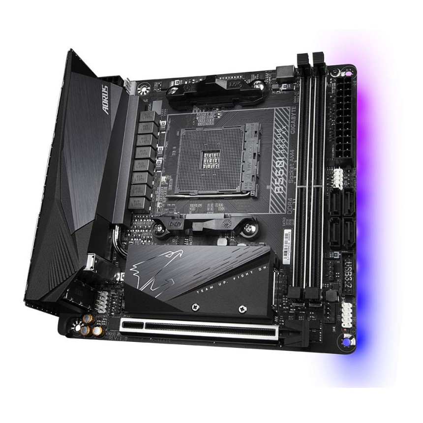 GIGABYTE B550M Ds3H Ultra Durable Micro ATX Motherboard with Pure Digital Vrm Solution, Pcie 4.0 X16 Slot, RGB Fusion 2.0, Q-Flash Plus, Ddr4 Sdram