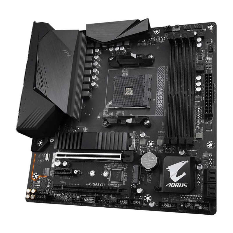 GIGABYTE B550M Ds3H Ultra Durable Micro ATX Motherboard with Pure Digital Vrm Solution, Pcie 4.0 X16 Slot, RGB Fusion 2.0, Q-Flash Plus, Ddr4 Sdram GIGABYTE B550M Ds3H Ultra Durable Micro ATX Motherboard with Pure Digital Vrm Solution, Pcie 4.0 X16 Slot, RGB Fusion 2.0, Q-Flash Plus, Ddr4 Sdram