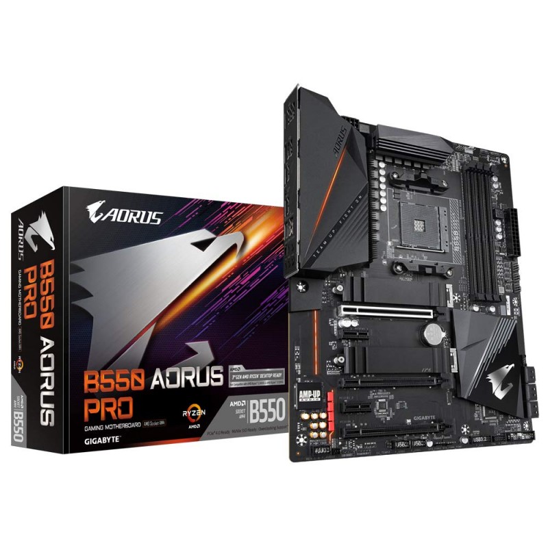 GIGABYTE B550M Ds3H Ultra Durable Micro ATX Motherboard with Pure Digital Vrm Solution, Pcie 4.0 X16 Slot, RGB Fusion 2.0, Q-Flash Plus, Ddr4 Sdram GIGABYTE B550M Ds3H Ultra Durable Micro ATX Motherboard with Pure Digital Vrm Solution, Pcie 4.0 X16 Slot, RGB Fusion 2.0, Q-Flash Plus, Ddr4 Sdram
