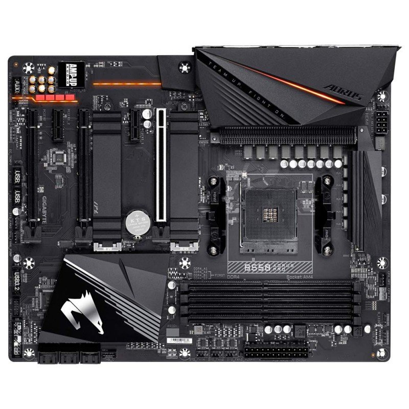 GIGABYTE B550M Ds3H Ultra Durable Micro ATX Motherboard with Pure Digital Vrm Solution, Pcie 4.0 X16 Slot, RGB Fusion 2.0, Q-Flash Plus, Ddr4 Sdram GIGABYTE B550M Ds3H Ultra Durable Micro ATX Motherboard with Pure Digital Vrm Solution, Pcie 4.0 X16 Slot, RGB Fusion 2.0, Q-Flash Plus, Ddr4 Sdram