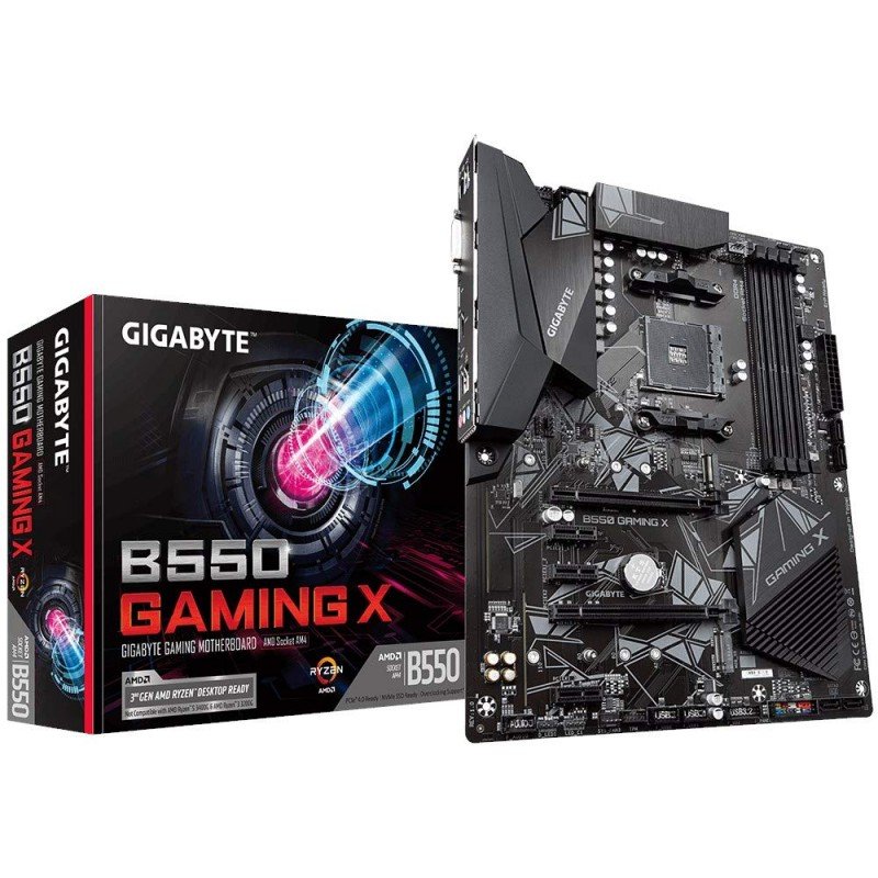 GIGABYTE B550M Ds3H Ultra Durable Micro ATX Motherboard with Pure Digital Vrm Solution, Pcie 4.0 X16 Slot, RGB Fusion 2.0, Q-Flash Plus, Ddr4 Sdram GIGABYTE B550M Ds3H Ultra Durable Micro ATX Motherboard with Pure Digital Vrm Solution, Pcie 4.0 X16 Slot, RGB Fusion 2.0, Q-Flash Plus, Ddr4 Sdram