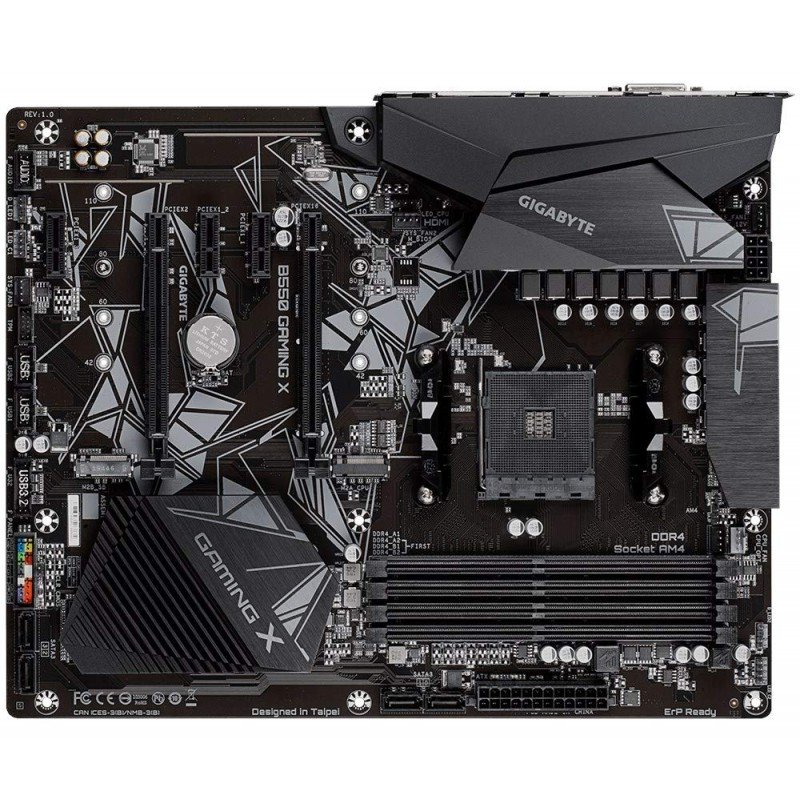 GIGABYTE B550M Ds3H Ultra Durable Micro ATX Motherboard with Pure Digital Vrm Solution, Pcie 4.0 X16 Slot, RGB Fusion 2.0, Q-Flash Plus, Ddr4 Sdram GIGABYTE B550M Ds3H Ultra Durable Micro ATX Motherboard with Pure Digital Vrm Solution, Pcie 4.0 X16 Slot, RGB Fusion 2.0, Q-Flash Plus, Ddr4 Sdram