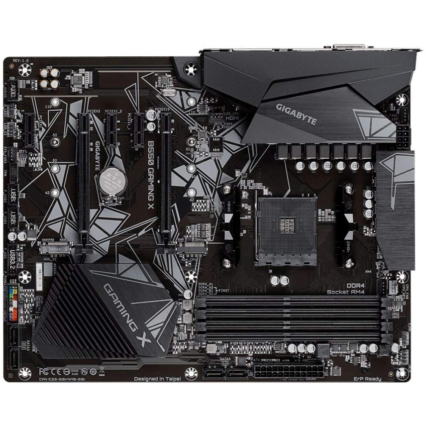 GIGABYTE B550M Ds3H Ultra Durable Micro ATX Motherboard with Pure Digital Vrm Solution, Pcie 4.0 X16 Slot, RGB Fusion 2.0, Q-Flash Plus, Ddr4 Sdram
