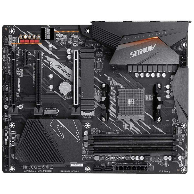 GIGABYTE B550M Ds3H Ultra Durable Micro ATX Motherboard with Pure Digital Vrm Solution, Pcie 4.0 X16 Slot, RGB Fusion 2.0, Q-Flash Plus, Ddr4 Sdram GIGABYTE B550M Ds3H Ultra Durable Micro ATX Motherboard with Pure Digital Vrm Solution, Pcie 4.0 X16 Slot, RGB Fusion 2.0, Q-Flash Plus, Ddr4 Sdram