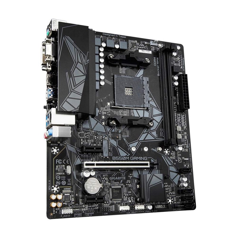 GIGABYTE B550M Ds3H Ultra Durable Micro ATX Motherboard with Pure Digital Vrm Solution, Pcie 4.0 X16 Slot, RGB Fusion 2.0, Q-Flash Plus, Ddr4 Sdram GIGABYTE B550M Ds3H Ultra Durable Micro ATX Motherboard with Pure Digital Vrm Solution, Pcie 4.0 X16 Slot, RGB Fusion 2.0, Q-Flash Plus, Ddr4 Sdram