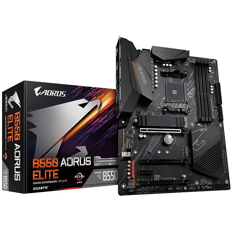 GIGABYTE B550M Gaming with Pure Digital VRM Solution PCIe 4.0 3.0 x4 M.2 RGB Fusion 2.0 Smart Fan 5 Q-Flash Plus