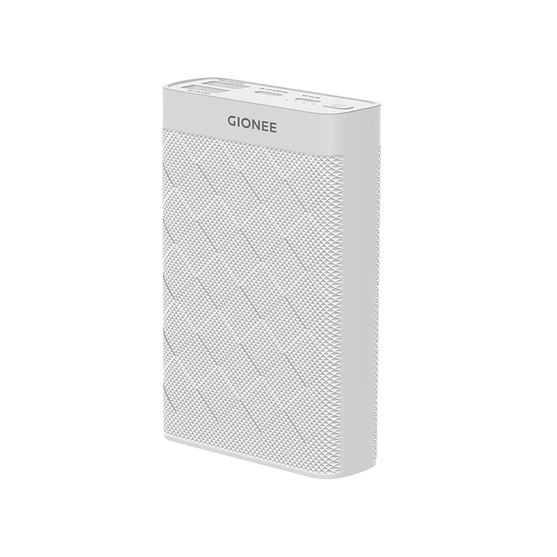 GIONEE 10000 mAh Fast Charging 15 W Power Bank PB10K1D (White)