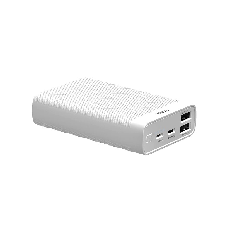 GIONEE 10000 mAh Fast Charging 15 W Power Bank PB10K1D (White)