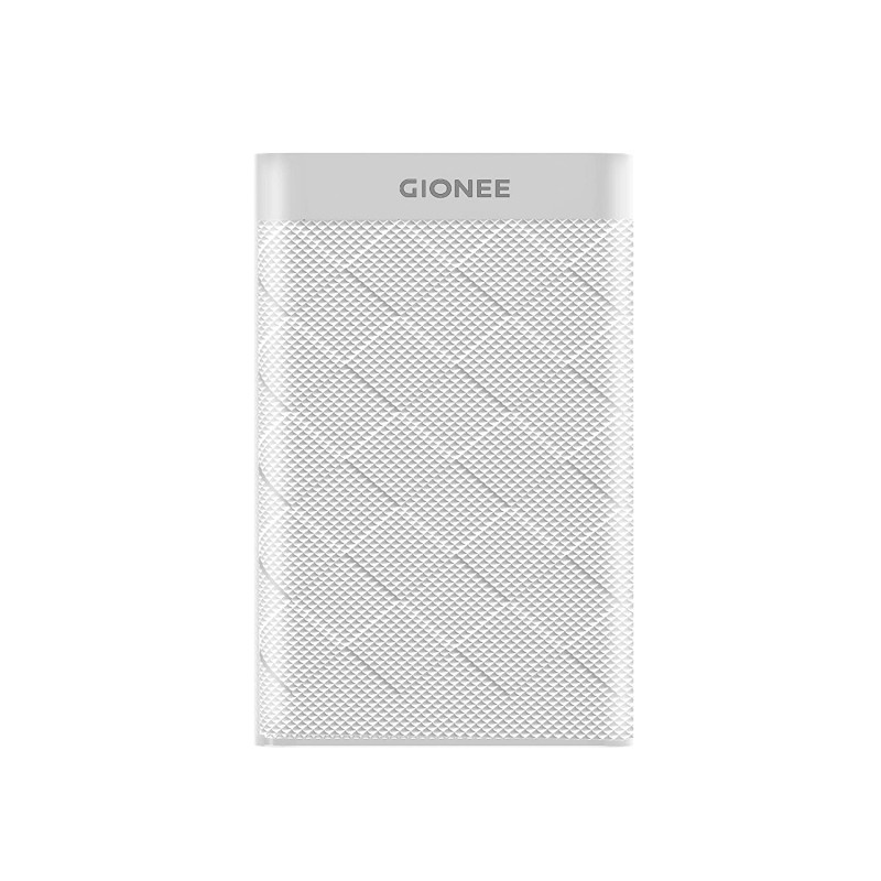 GIONEE 10000 mAh Fast Charging 15 W Power Bank PB10K1D (White)