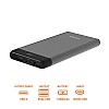 GIONEE 10000 mAh Fast Charging 15 W Power Bank PB10K1S (Grey)